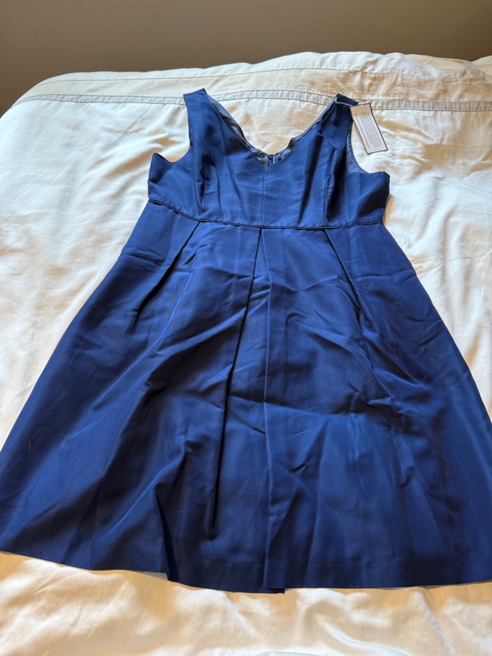 Classic Sleeveless Navy Fit-and-Flare Dress